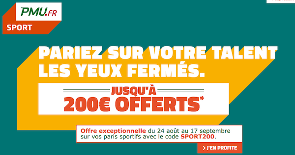 Pari PMU offre septembre