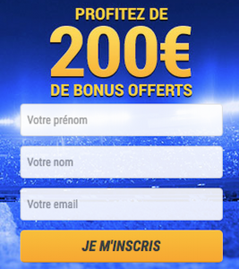 Bonus 200€ france-Pari