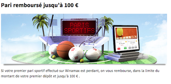 100 euros de bonus pour votre premier pari chez Winamax