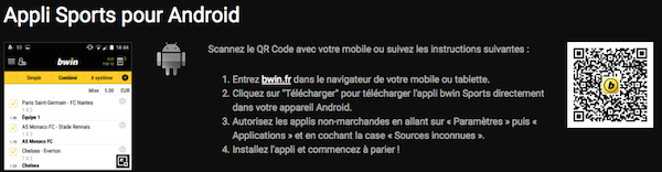 Android Bwin app