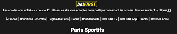 betFirst App ou la trouver?