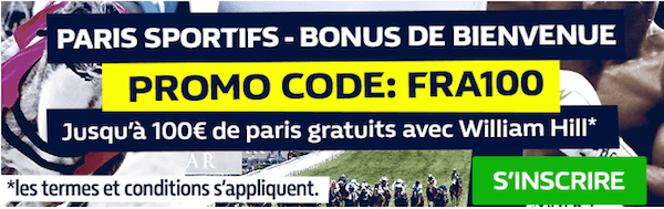 William Hill bonus de bienvenue