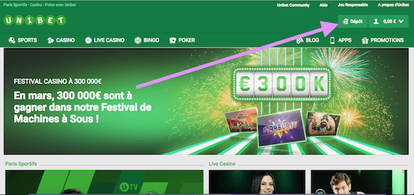 Depot Unibet