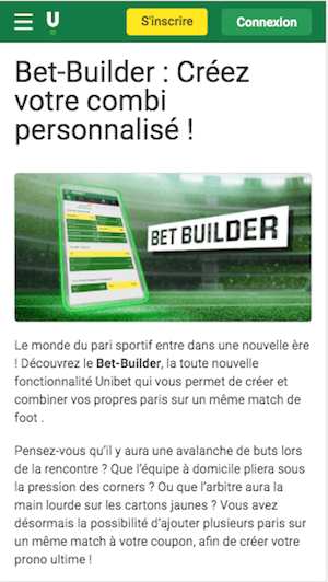 Unibet bet builder mobile