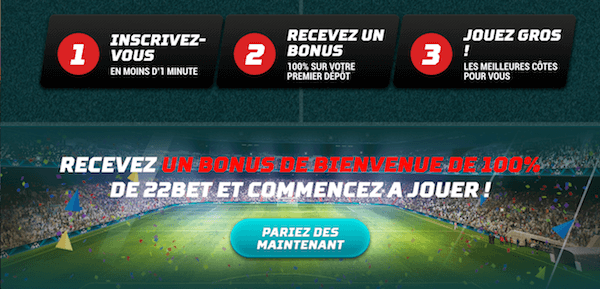 22Bet bonus
