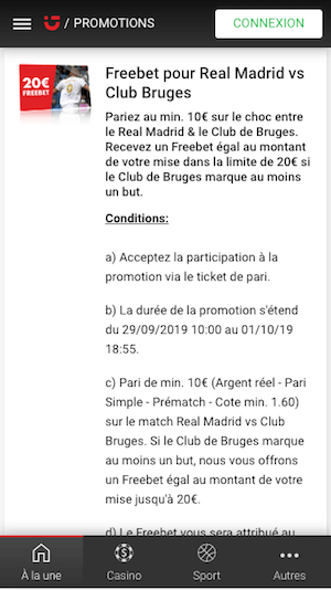 rela bruges LDC paris sportifs