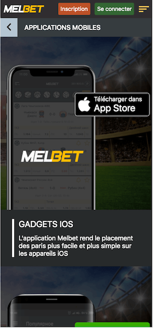 melbet pour apple