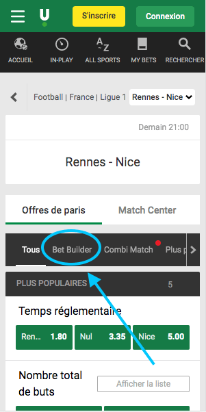 rennes vs nice bet builder