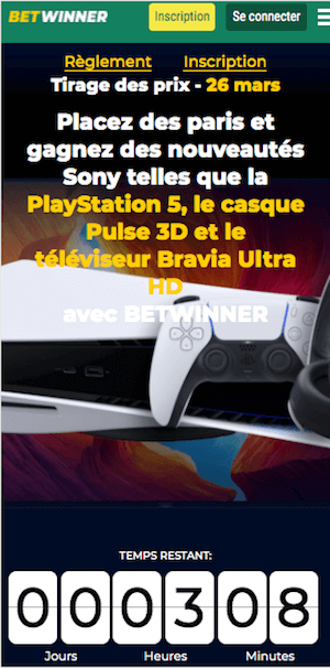 ps5 avec betwinner