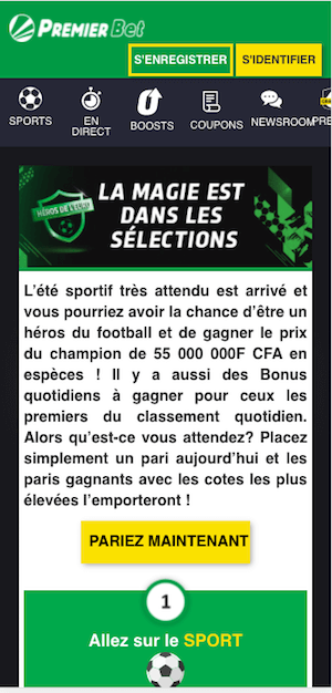 promo foot premier bet