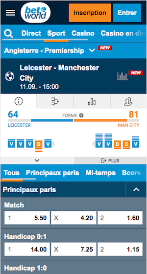 cotes leicester vs man city