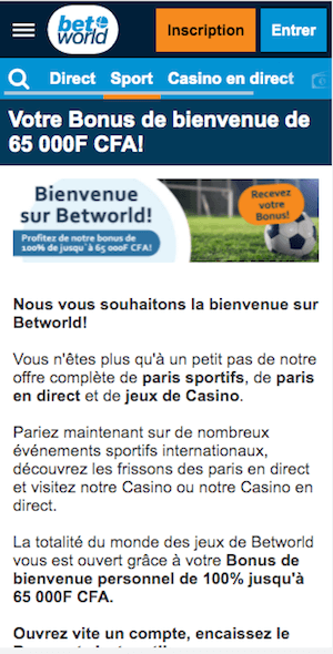 betworld bonus