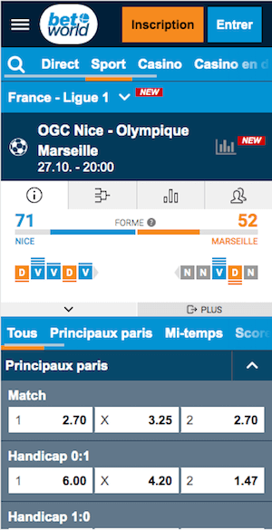 cotes nice vs om