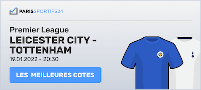 parier leicester vs tottenham