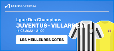 cotes juventus vd villarreal