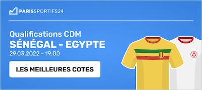 parier senegal vs egypte
