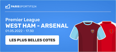 parier west ham vs arsenal avec 1Win 