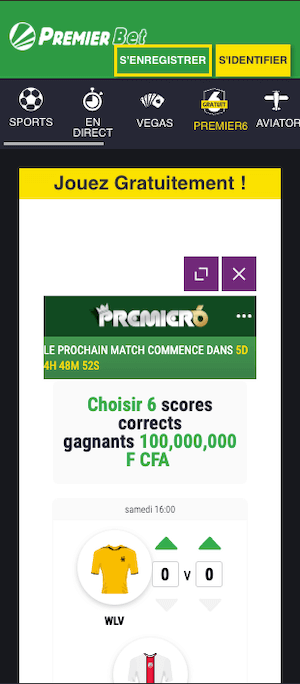 Promo premier 6 de premier bet