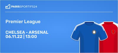 parier sur chelsea arsenal ce 6 novembre 22