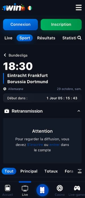 cotes francfort dortmund octobre 2022