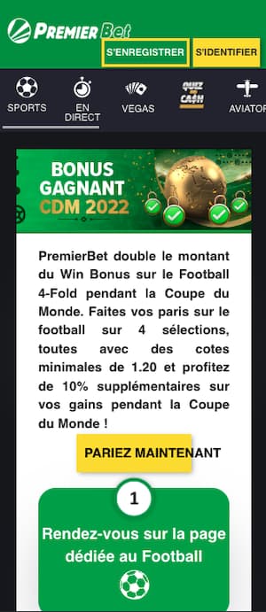 Premier bet cdm promotion