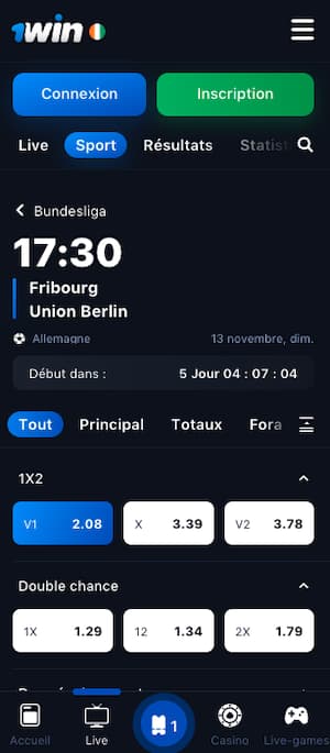 cotes fribourg union berlin