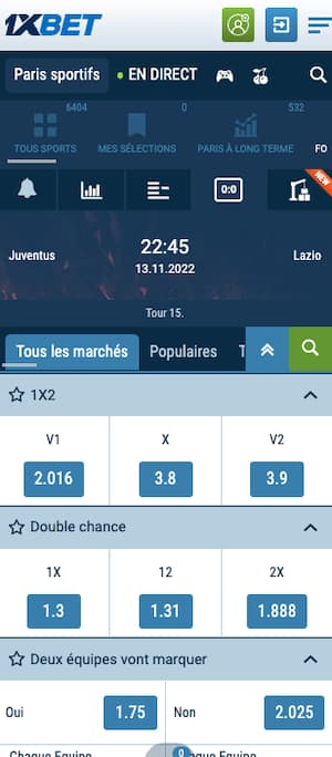 cotes juventus lazio