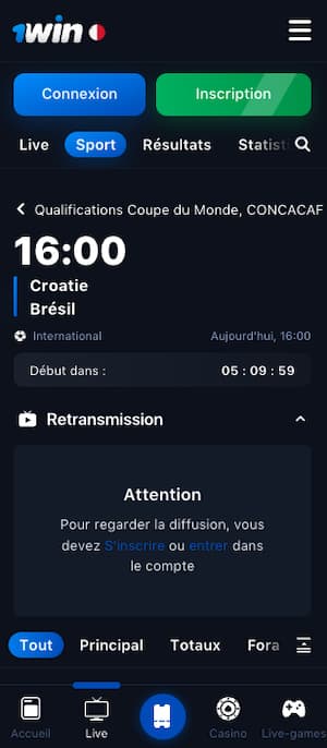 cotes croatie vs bresil 