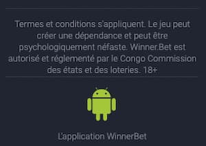 winner bet app telecharger