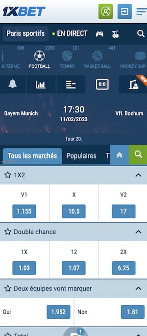 cotes bayern bochum