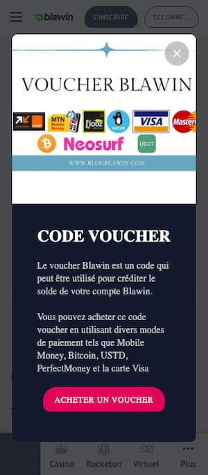 blawin depot sur mobile