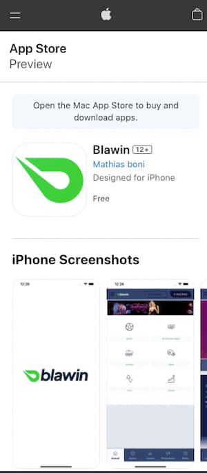 blawin app ios iphone telecharger