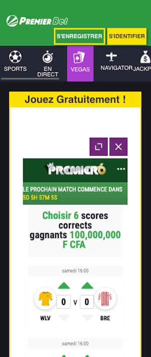 promo premier bet premier 6 du 15 avril 2023