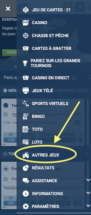 comment trouver aviator sur 1xbet