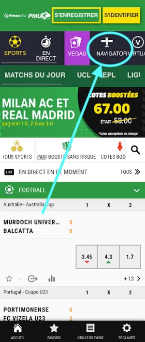 ou trouver navigator premier bet