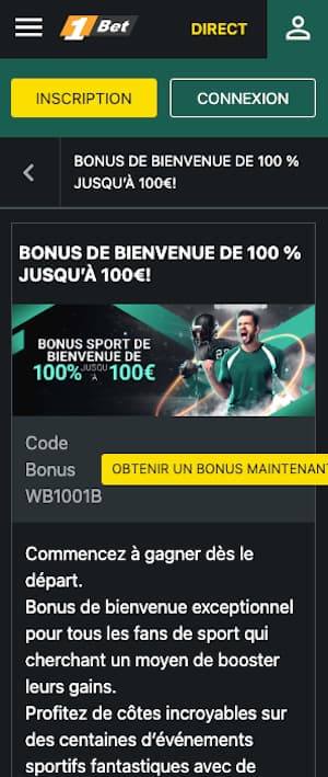 1bet bonus