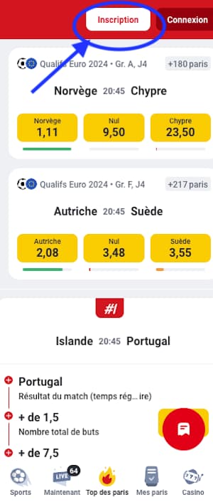 betclic senegal inscription