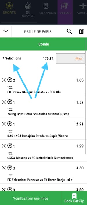 premier bet paris combines