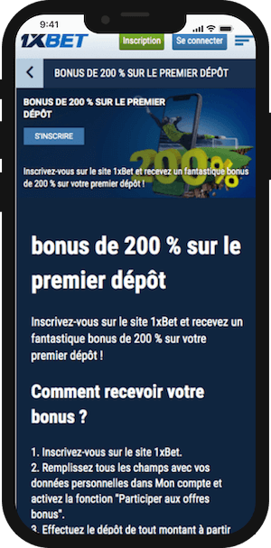 1xbet bonus de bienvenue