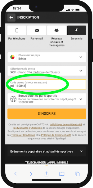 melbet benin inscription avec code promo 