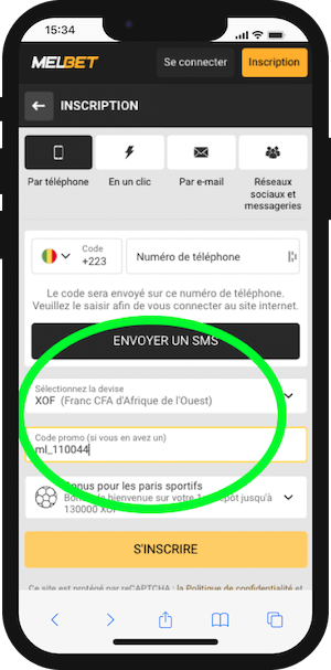 melbet mali inscription avec code promo