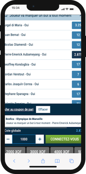 prono buteur benfica olympique marseille