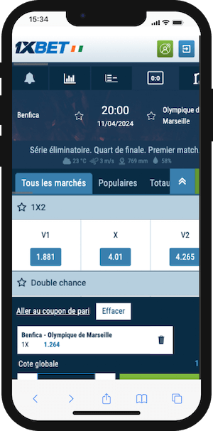 prono benfica olympique marseille