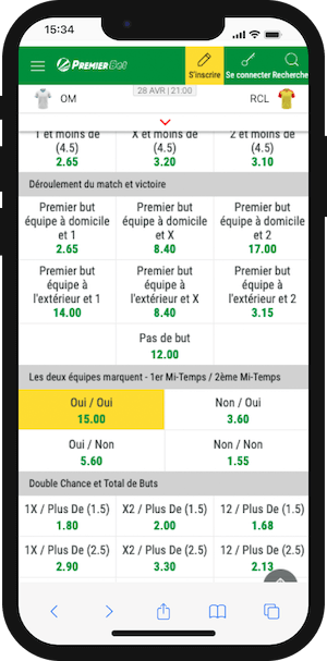 grosse cote pour om vs rc lens