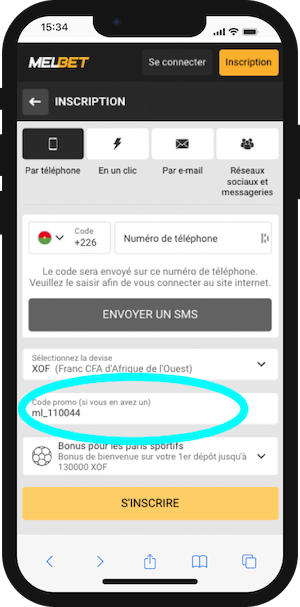 melbet burkina code promo inscription sur ps24