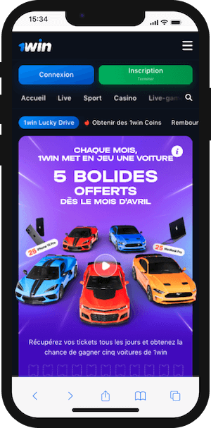 1win gagner une voiture gratuitement