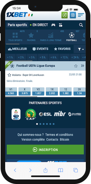 parier atalanta vs bayer leverkusen sur 1xbet