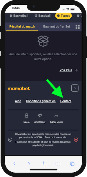 mamabet contact